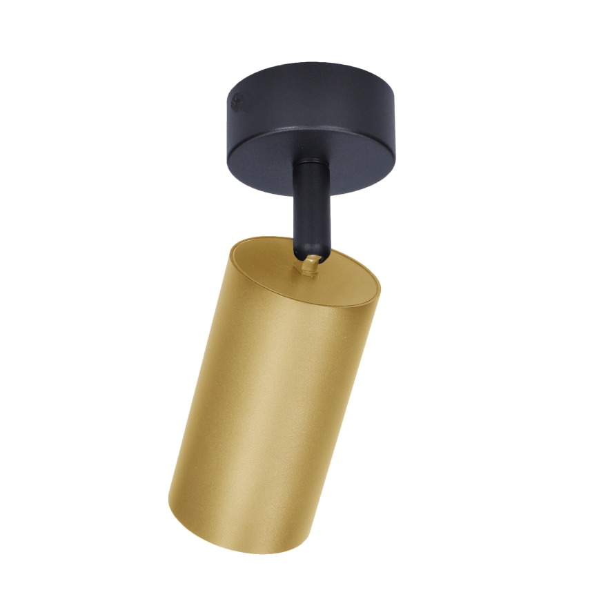 Brilagi - LED RGBW ρυθμιζόμενο σποτ φωτιστικό SELE GOLDEN 1xGU10/4,8W/230V 3000K μαύρο/χρυσό + τηλεχειριστήριο