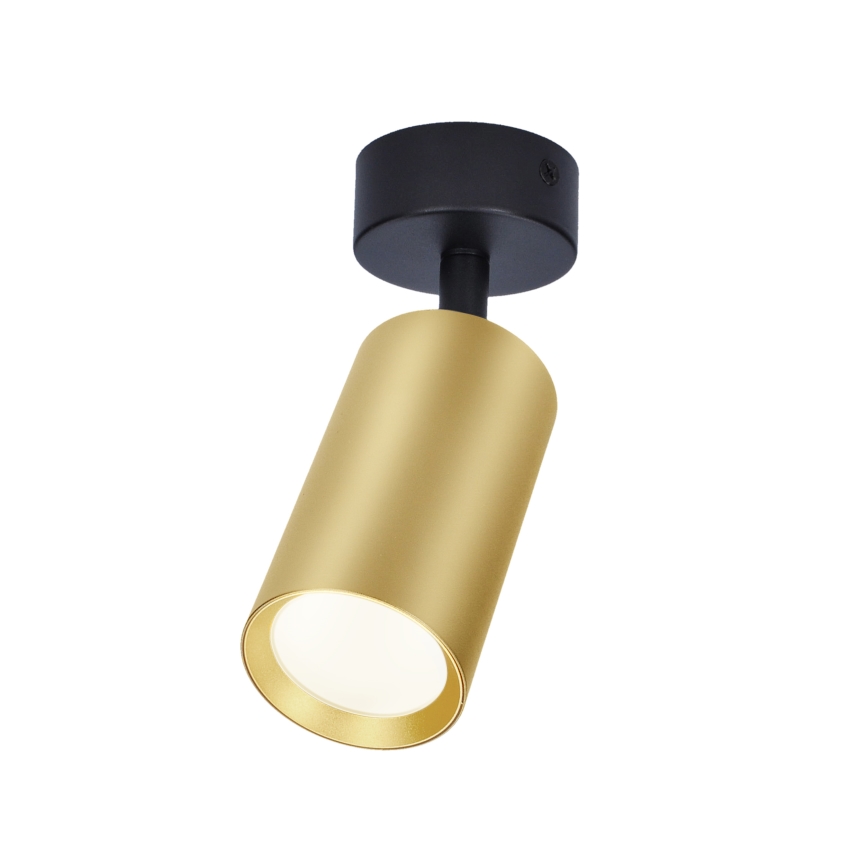 Brilagi - LED RGBW ρυθμιζόμενο σποτ φωτιστικό SELE GOLDEN 1xGU10/4,8W/230V 3000K μαύρο/χρυσό + τηλεχειριστήριο