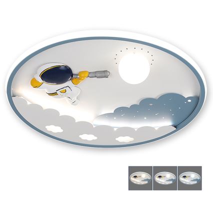 BRILAGI - Ρυθμιζόμενο LED παιδικό φωτιστικό οροφής ASTRO LED/43W/230V 3000-6000K Ø 49 cm + τηλεχειριστήριο