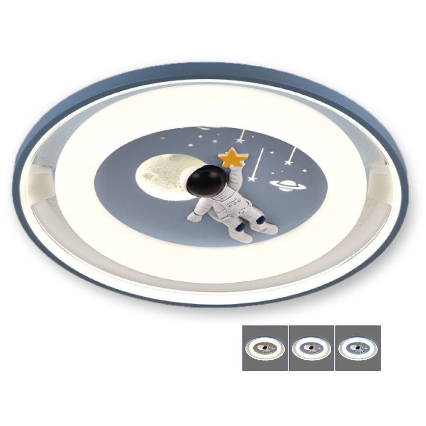 BRILAGI - LED Ρυθμιζόμενο παιδικό φωτιστικό οροφής ASTRO LED/55W/230V 3000-6000K Ø 50 cm + τηλεχειριστήριο