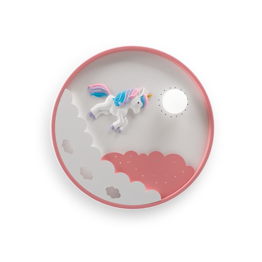 Brilagi - Ρυθμιζόμενο LED παιδικό φωτιστικό οροφής UNICORN LED/68W/230V 3000-6000K διάμ. 49 cm + τηλεχειριστήριο