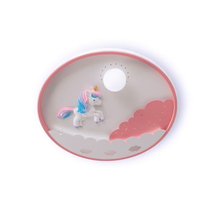 Brilagi - Ρυθμιζόμενο LED παιδικό φωτιστικό οροφής UNICORN LED/68W/230V 3000-6000K διάμ. 49 cm + τηλεχειριστήριο