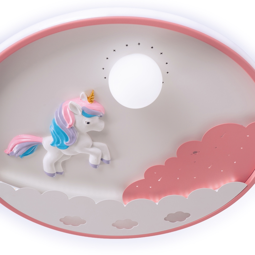 Brilagi - Ρυθμιζόμενο LED παιδικό φωτιστικό οροφής UNICORN LED/68W/230V 3000-6000K διάμ. 49 cm + τηλεχειριστήριο