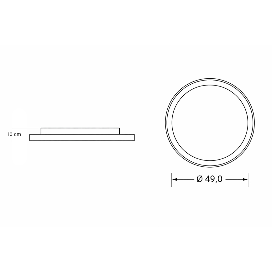 Brilagi - Ρυθμιζόμενο LED παιδικό φωτιστικό οροφής UNICORN LED/68W/230V 3000-6000K διάμ. 49 cm + τηλεχειριστήριο