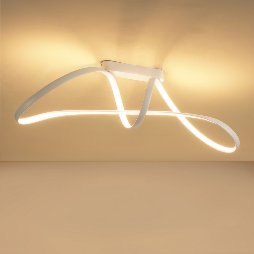 Brilagi - Ρυθμιζόμενο LED επιφανειακό φωτιστικό οροφής TWISTER LED/60W/230V 3000-6000K λευκό + τηλεχειριστήριο