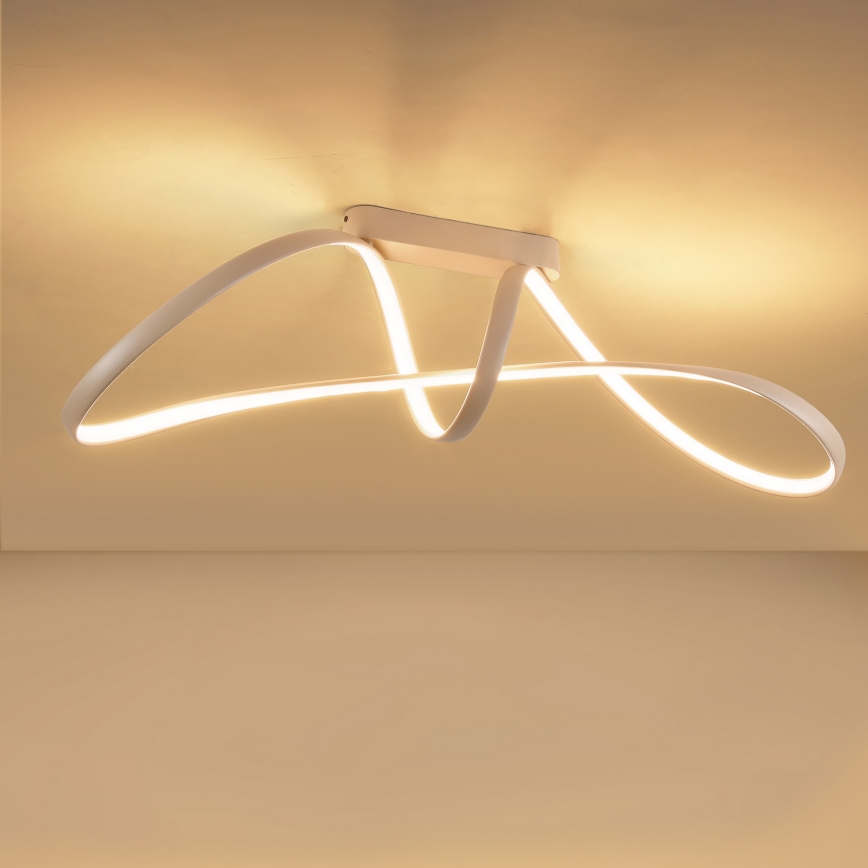 Brilagi - LED ρυθμιζόμενο επιφανειακό φωτιστικό οροφής TWISTER LED/60W/230V 3000-6000K μπεζ + τηλεχειριστήριο