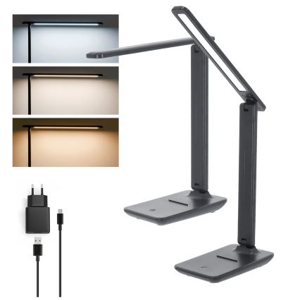 Brilagi -LED Ρυθμιζόμενο επιτραπέζιο φωτιστικό MODO LED/7W/230V 3000/4000/6500K ανθρακί