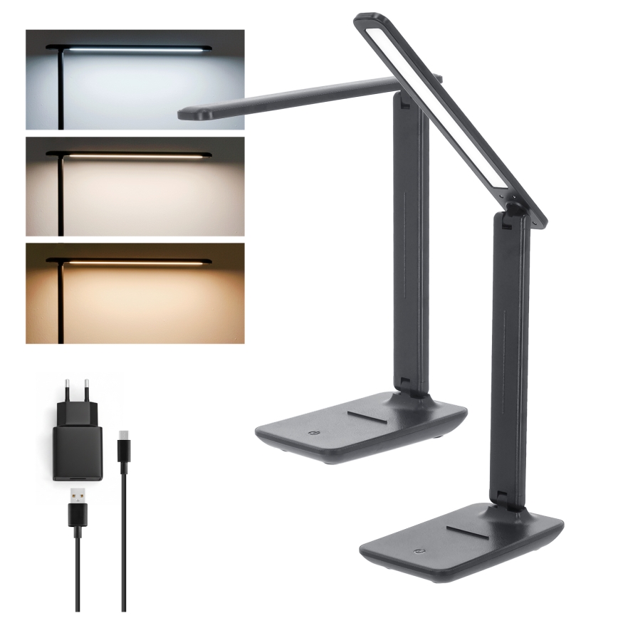 Brilagi -LED Ρυθμιζόμενο επιτραπέζιο φωτιστικό MODO LED/7W/230V 3000/4000/6500K ανθρακί