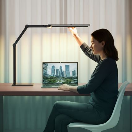 Brilagi - Ρυθμιζόμενο επιτραπέζιο LED φωτιστικό με χειρισμό αφής VARIO LED/24W/230V 3000-6500K CRI 92 μαύρο