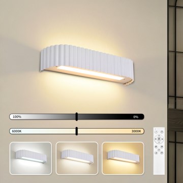 Brilagi - LED ρυθμιζόμενο επιτοίχιο φωτιστικό FALCON MODERN LED/14W/230V 3000-6000K 40 cm λευκό + τηλεχειριστήριο