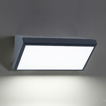 Brilagi - LED ρυθμιζόμενο επιτοίχιο φωτιστικό εξωτερικού χώρου TRIANGLE 1xE27/6W/230V 2700-6500K IP65 ανθρακί