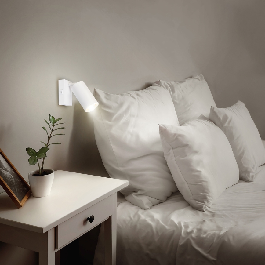 Brilagi - LED RGBW Ρυθμιζόμενο Επιτοίχιο Σποτ SELE 1xGU10/4,8W/230V 3000K λευκό + τηλεχειριστήριο