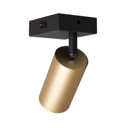 Brilagi - LED RGBW ρυθμιζόμενο επιτοίχιο σποτ SELE 1xGU10/6W/230V 3000K μαύρο/χρυσό + τηλεχειριστήριο