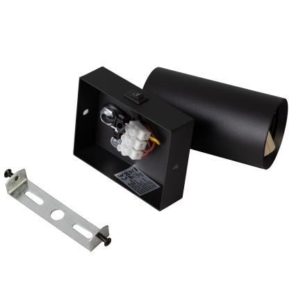 Brilagi - LED RGBW ρυθμιζόμενο επιτοίχιο σποτ SELE 1xGU10/4,8W/230V 3000K μαύρο + τηλεχειριστήριο