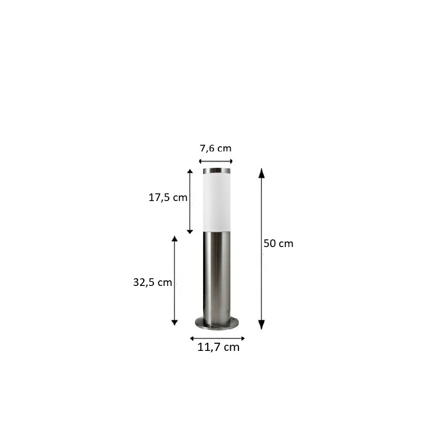 BRILAGI - Ρυθμιζόμενη LED εξωτερική λάμπα ELIA 1xE27/6W/230V 2700-6500K IP44 Wi-Fi 50 cm ματ χρώμιο