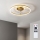 Brilagi - LED Ρυθμιζόμενος ανεμιστήρας οροφής LED/66W/230V 55 cm λευκός/χρυσός + τηλεχειριστήριο