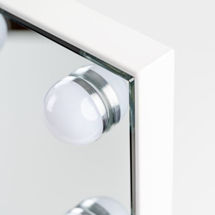 BRILAGI - Ρυθμιζόμενος LED καθρέφτης μακιγιάζ HOLLYWOOD LED/15W/230V CCT + 2x USB 60x50 cm λευκός