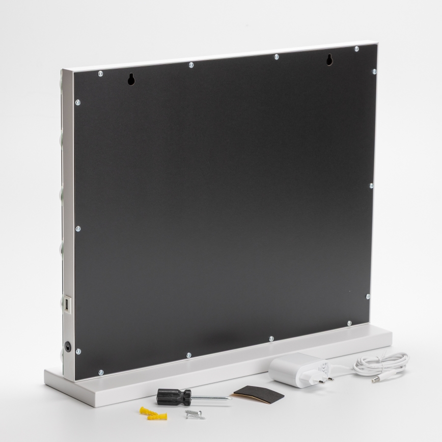 BRILAGI - LED ρυθμιζόμενος καθρέφτης μακιγιάζ HOLLYWOOD LED/15W/230V CCT + USB λευκός