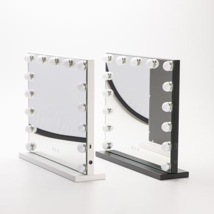 BRILAGI - LED ρυθμιζόμενος καθρέφτης μακιγιάζ HOLLYWOOD LED/15W/230V CCT + USB λευκός