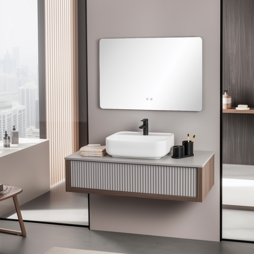 Brilagi - Θερμαινόμενος LED καθρέφτης μπάνιου DIANA LED/20W/230V 60x90 cm IP44 CRI 90, ρυθμιζόμενος + CCT