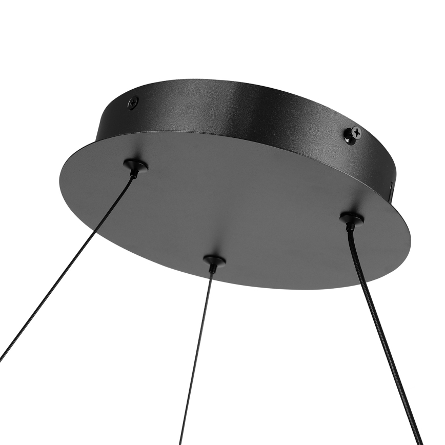 Brilagi - Ρυθμιζόμενο LED κρεμαστό φωτιστικό με καλώδιο TWISTER LED/105W/230V 3000-6000K Ø 100 cm μαύρο + τηλεχειριστήριο