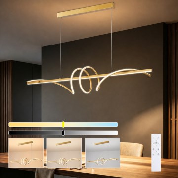 BRILAGI - LED ρυθμιζόμενος πολυέλαιος σε καλώδιο SIGNATURE LED/50W/230V 3000-6000K 120 cm χρυσό + τηλεχειριστήριο