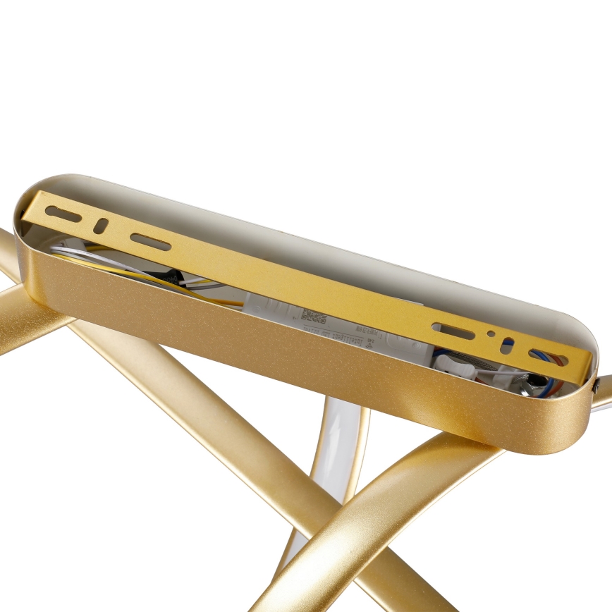 Brilagi - Ρυθμιζόμενο επιφανειακό φωτιστικό οροφής TWISTER LED/60W/230V 3000-6000K χρυσό + τηλεχειριστήριο