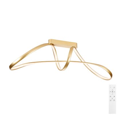 Brilagi - Ρυθμιζόμενο επιφανειακό φωτιστικό οροφής TWISTER LED/60W/230V 3000-6000K χρυσό + τηλεχειριστήριο
