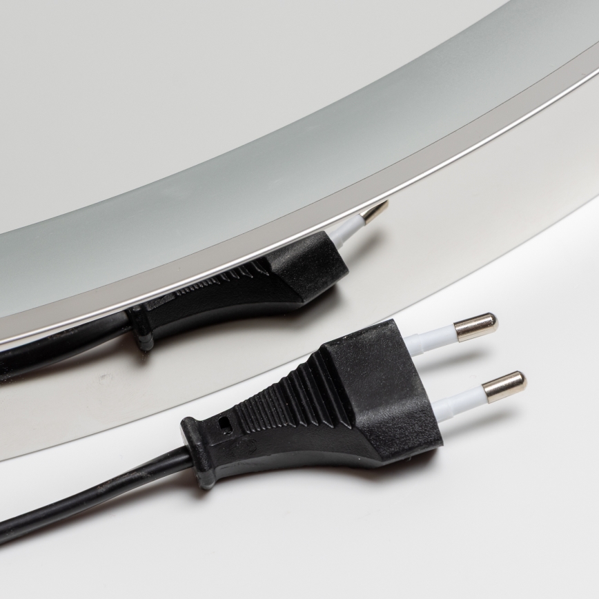 Brilagi - LED θερμαινόμενος καθρέφτης μπάνιου με ρύθμιση φωτεινότητας και ενσωματωμένο φωτισμό ALU PRO LED/18W/230V Ø 60 cm 3000/4000/6500K IP44 γυαλιστερό χρώμιο CRI 90