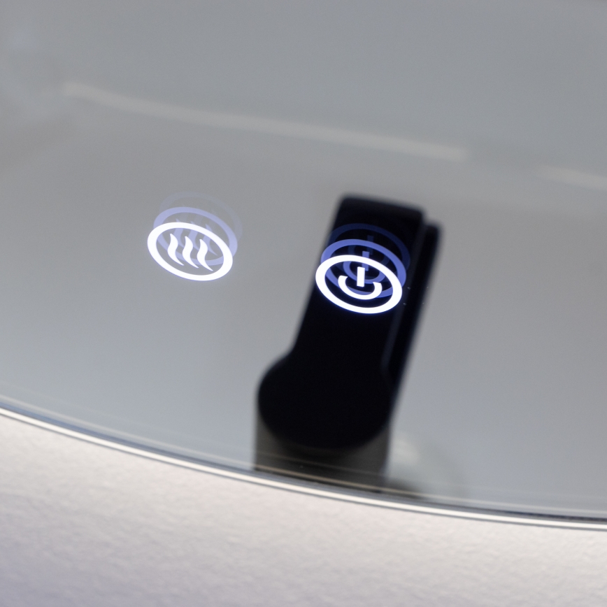 Brilagi - LED θερμαινόμενος καθρέφτης μπάνιου DEMI PRO LED/20W/230V Ø 60 cm IP44 CRI 90, ρυθμιζόμενος + CCT