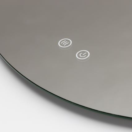 Brilagi - LED θερμαινόμενος καθρέφτης μπάνιου DEMI PRO LED/20W/230V Ø 60 cm IP44 CRI 90, ρυθμιζόμενος + CCT