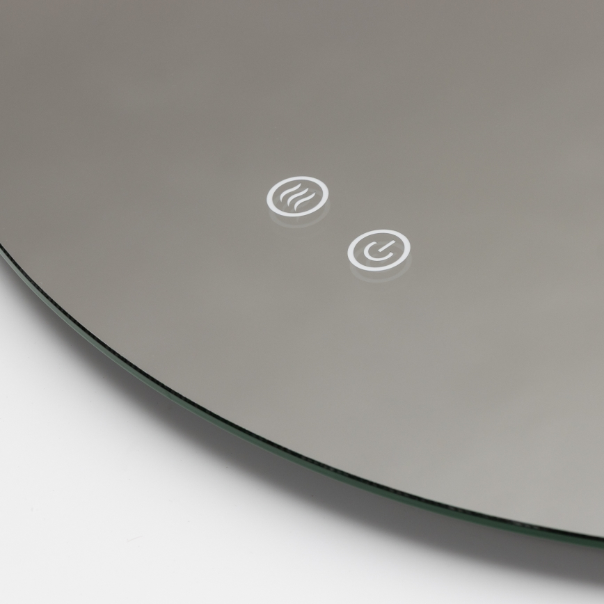 Brilagi - LED θερμαινόμενος καθρέφτης μπάνιου DEMI PRO LED/20W/230V Ø 60 cm IP44 CRI 90, ρυθμιζόμενος + CCT