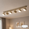 BRILAGI - LED RGB+CCT Ρυθμιζόμενο φωτιστικό σποτ MONO 6xGX53/14W/230V 2700-6500K Wi-Fi Tuya μπεζ/χρυσό