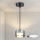 Brilagi - LED RGB+CCT Ρυθμιζόμενο κρεμαστό φωτιστικό σε καλώδιο AURA LUX 1xGX53/14W/230V 2700-6500K Wi-Fi Tuya μαύρο/καπνιστό