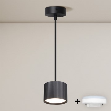 Brilagi - LED RGB+CCT Ρυθμιζόμενο κρεμαστό φωτιστικό με καλώδιο STRIPY 1xGX53/14W/230V 2700-6500K Wi-Fi Tuya μαύρο