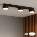 Brilagi - LED RGB+CCT ρυθμιζόμενο σποτ MONO 3xGX53/14W/230V 2700-6500K Wi-Fi Tuya μαύρο
