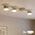 Brilagi - LED RGB+CCT Ρυθμιζόμενο σποτ MONO 3xGX53/14W/230V 2700-6500K Wi-Fi Tuya μπεζ