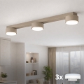 Brilagi - LED RGB+CCT ρυθμιζόμενο σποτ MONO 3xGX53/14W/230V 2700-6500K Wi‑Fi Tuya μπεζ