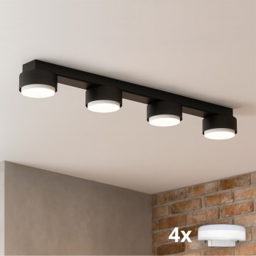 Brilagi - LED RGB+CCT ρυθμιζόμενο σποτ MONO 4xGX53/14W/230V 2700-6500K Wi-Fi Tuya μαύρο