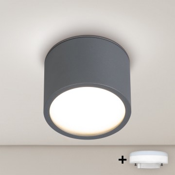 Brilagi - LED RGB+CCT Ρυθμιζόμενο σποτ μπάνιου SMOOTH1xGX53/14W/230V 2700-6500K Wi-Fi Tuya ανθρακί IP65