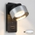 Brilagi - LED RGB+CCT Ρυθμιζόμενο επιτοίχιο φωτιστικό με θύρα USB AURA LUX 1xGX53/14W/230V 2700-6500K Wi-Fi Tuya μαύρο/καπνιστό