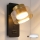 Brilagi - LED RGB+CCT ρυθμιζόμενο επιτοίχιο φωτιστικό με θύρα USB AURA LUX 1xGX53/14W/230V 2700-6500K Wi-Fi Tuya μαύρο/χρυσό