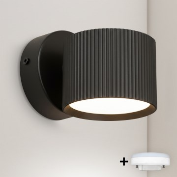 Brilagi - LED RGB+CCT Ρυθμιζόμενο επιτοίχιο σποτ STRIPY 1xGX53/14W/230V 2700-6500K Wi-Fi Tuya μαύρο