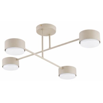 Brilagi - LED RGB+CCT Ρυθμιζόμενο επιφανειακό φωτιστικό οροφής MONO 4xGX53/14W/230V 2700-6500K Wi-Fi Tuya μαύρο