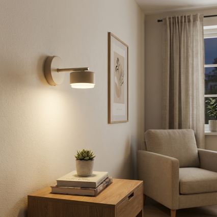 Brilagi - LED RGB+CCT Ρυθμιζόμενο επιτοίχιο φωτιστικό MONO 1xGX53/14W/230V 2700-6500K Wi-Fi Tuya μπεζ
