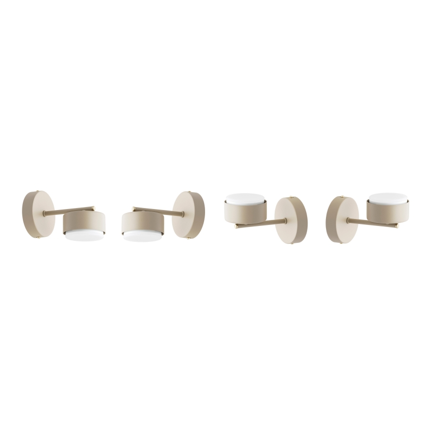 Brilagi - LED RGB+CCT Ρυθμιζόμενο επιτοίχιο φωτιστικό MONO 1xGX53/14W/230V 2700-6500K Wi-Fi Tuya μπεζ