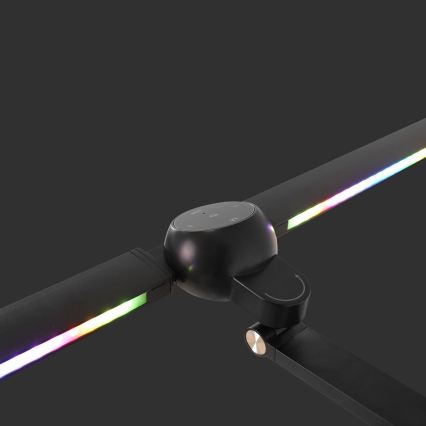 Brilagi - LED RGBTW ρυθμιζόμενη επιτραπέζια λάμπα με έλεγχο αφής και κλιπ VARIO LED/18W/230V 3000-6500K CRI 96 μαύρη