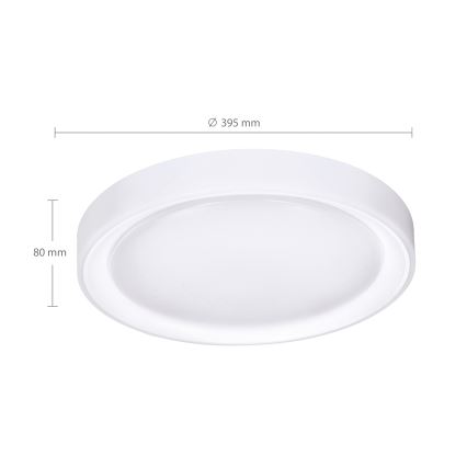 Brilagi - Ρυθμιζόμενο φωτιστικό οροφής LED RGB FLOCO LED/30W/230V διάμ. 39,5 cm 3000-6500K Wi-Fi Tuya + LED/6W + τηλεχειριστήριο