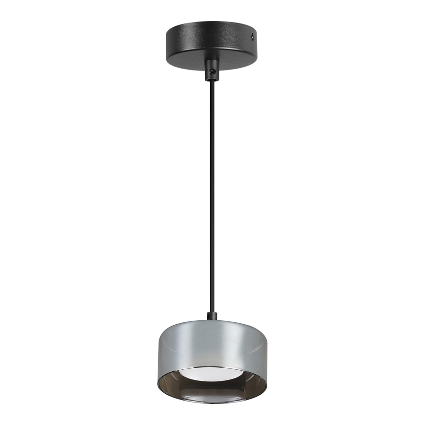 Brilagi - LED RGB+CCT Ρυθμιζόμενο κρεμαστό φωτιστικό σε καλώδιο AURA LUX 1xGX53/14W/230V 2700-6500K Wi-Fi Tuya μαύρο/καπνιστό