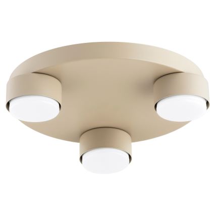 Brilagi - LED RGB+CCT Ρυθμιζόμενο φωτιστικό οροφής MONO 3xGX53/14W/230V 2700-6500K Wi-Fi Tuya Ø 30 cm μπεζ